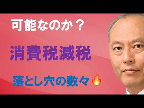 可能なのか　消費税減税　多くの落とし穴