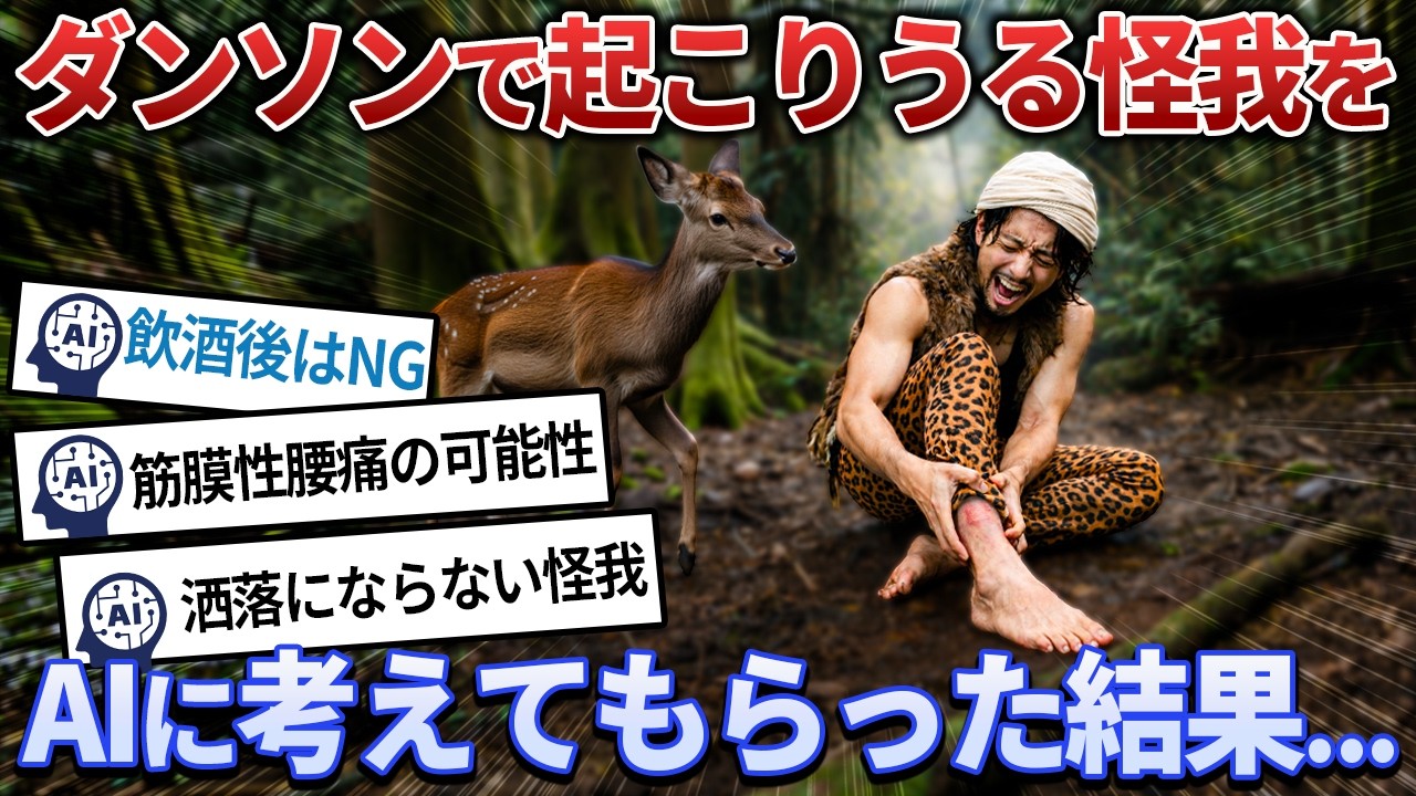 【⚠️要注意】AIにダンソンで起こりうる怪我を聞いてみた結果…【バンビーノ】