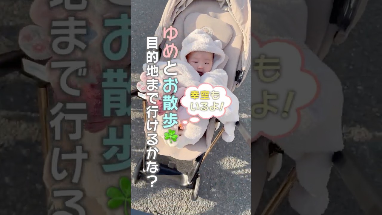 目的地までご機嫌に辿り着ける？👶🏻　#shorts　#夢空　#散歩　#チャレンジ　#子育て　#育児
