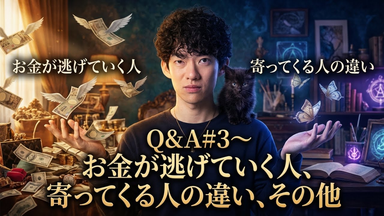 Q&A#3お金が逃げていく人、寄ってくる人の違い、その他