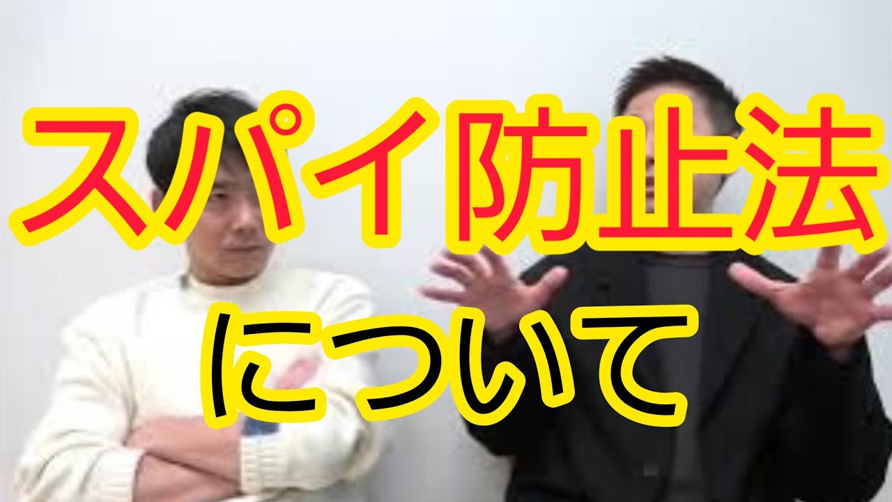 【スパイ防止法】賛否について