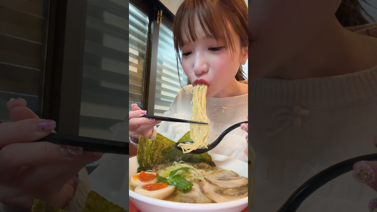 お醤油ラーメン爆食！！