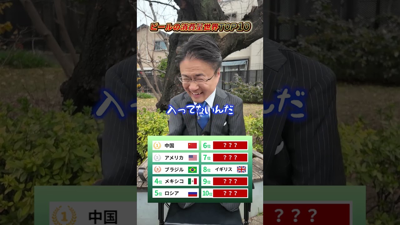 ビールの消費量TOP10  #ビール #ランキング #クイズ #雑学