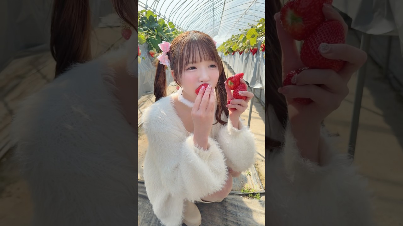 いちご狩りで爆食！！